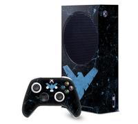 Head Case Designs Officially Licensed Batman DC Comics Nightwing Logos And Comic Book Game Console Wrap and Game Controller Skin Bundle Compatible With Xbox Series S Console & Controller Bundle