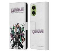 Head Case Designs Officially Licensed Batman DC Comics Nine Lives of Feline Fatale Catwoman Leather Wallet Case Compatible With Apple iPhone 17