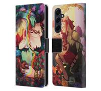 Head Case Designs Officially Licensed Batman DC Comics Poison Ivy & Harley Quinn Gotham City Sirens Leather Wallet Case Compatible With Samsung Galaxy A55 5G