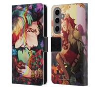 Head Case Designs Officially Licensed Batman DC Comics Poison Ivy & Harley Quinn Gotham City Sirens Leather Wallet Case Compatible With Samsung Galaxy S25