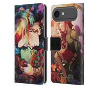 Head Case Designs Officially Licensed Batman DC Comics Poison Ivy & Harley Quinn Gotham City Sirens Leather Wallet Case Compatible With Apple iPhone 17 Air