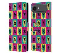 Head Case Designs Officially Licensed Batman DC Comics Pop Art Head Vintage Fashion Leather Wallet Case Compatible With Apple iPhone 17 Air