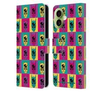 Head Case Designs Officially Licensed Batman DC Comics Pop Art Head Vintage Fashion Leather Wallet Case Compatible With Apple iPhone 17