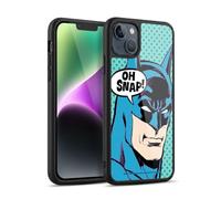 Head Case Designs Officially Licensed Batman DC Comics Pop Art Vintage Fashion Gel Armour Case [Military Grade Protection] Compatible With Apple iPhone 14 Plus