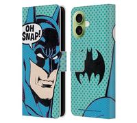 Head Case Designs Officially Licensed Batman DC Comics Pop Art Vintage Fashion Leather Wallet Case Compatible With Apple iPhone 17