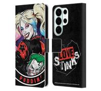 Head Case Designs Officially Licensed Batman DC Comics Puddin Harley Quinn Graphics Leather Wallet Case Compatible With Samsung Galaxy S26 Ultra