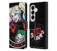 Head Case Designs Officially Licensed Batman DC Comics Puddin Harley Quinn Graphics Leather Wallet Case Compatible With Samsung Galaxy S26