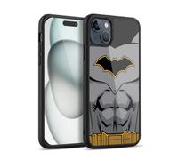 Head Case Designs Officially Licensed Batman DC Comics Rebirth Costume Logos Gel Armour Case [Military Grade Protection] Compatible With Apple iPhone 15 Plus