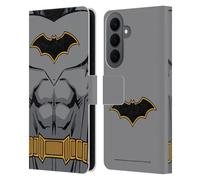 Head Case Designs Officially Licensed Batman DC Comics Rebirth Costume Logos Leather Wallet Case Compatible With Samsung Galaxy S26 Plus