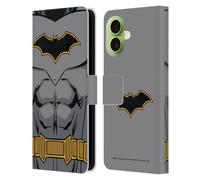 Head Case Designs Officially Licensed Batman DC Comics Rebirth Costume Logos Leather Wallet Case Compatible With Apple iPhone 17