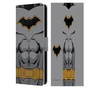 Head Case Designs Officially Licensed Batman DC Comics Rebirth Costume Logos Leather Wallet Case Compatible With Samsung Galaxy S25 FE
