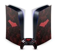 Head Case Designs Officially Licensed Batman DC Comics Red Hood Logos And Comic Book Vinyl Faceplate Gaming Skin Decal Compatible With Sony PlayStation 5 PS5 Digital Console and DualSense Controller