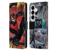 Head Case Designs Officially Licensed Batman DC Comics Red Logo Suit #1 2011 Nightwing Leather Wallet Case Compatible With Samsung Galaxy S26