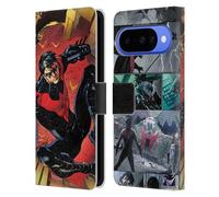 Head Case Designs Officially Licensed Batman DC Comics Red Logo Suit #1 2011 Nightwing Leather Wallet Case Compatible With Google Pixel 10