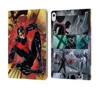 Head Case Designs Officially Licensed Batman DC Comics Red Logo Suit #1 2011 Nightwing Leather Wallet Case Compatible With Apple iPad Air 13 2024/2025