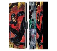 Head Case Designs Officially Licensed Batman DC Comics Red Logo Suit #1 2011 Nightwing Leather Wallet Case Compatible With Samsung Galaxy S25 FE