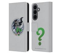 Head Case Designs Officially Licensed Batman DC Comics Riddler Villains Breakout Leather Wallet Case Compatible With Samsung Galaxy S26 Plus