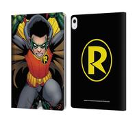 Head Case Designs Officially Licensed Batman DC Comics Robin Damian Wayne Leather Wallet Case Compatible With Apple iPad Air 13 2024/2025