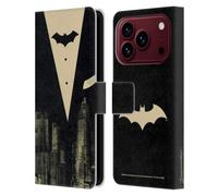 Head Case Designs Officially Licensed Batman DC Comics Suit Duality Leather Wallet Case Compatible With Apple iPhone 18 Pro