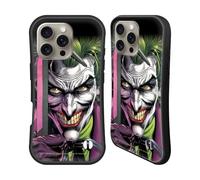 Head Case Designs Officially Licensed Batman DC Comics The Clown Three Jokers Hybrid Case Compatible With Apple iPhone 16 Pro