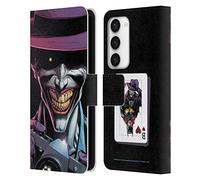 Head Case Designs Officially Licensed Batman DC Comics The Comedian Three Jokers Leather Wallet Case Compatible With Samsung Galaxy S23 5G