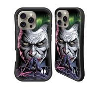 Head Case Designs Officially Licensed Batman DC Comics The Criminal Three Jokers Hybrid Case Compatible With Apple iPhone 16 Pro