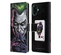 Head Case Designs Officially Licensed Batman DC Comics The Criminal Three Jokers Leather Wallet Case Compatible With Samsung Galaxy A07