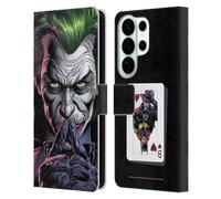 Head Case Designs Officially Licensed Batman DC Comics The Criminal Three Jokers Leather Wallet Case Compatible With Samsung Galaxy S26 Ultra