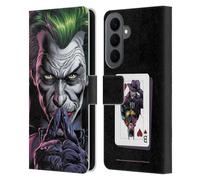 Head Case Designs Officially Licensed Batman DC Comics The Criminal Three Jokers Leather Wallet Case Compatible With Samsung Galaxy S26 Plus