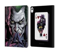 Head Case Designs Officially Licensed Batman DC Comics The Criminal Three Jokers Leather Wallet Case Compatible With Apple iPad Air 13 2024/2025