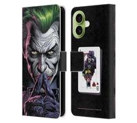 Head Case Designs Officially Licensed Batman DC Comics The Criminal Three Jokers Leather Wallet Case Compatible With Apple iPhone 17