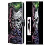 Head Case Designs Officially Licensed Batman DC Comics The Criminal Three Jokers Leather Wallet Case Compatible With Samsung Galaxy S25 FE