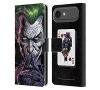 Head Case Designs Officially Licensed Batman DC Comics The Criminal Three Jokers Leather Wallet Case Compatible With Apple iPhone 17 Air