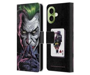 Head Case Designs Officially Licensed Batman DC Comics The Criminal Three Jokers Leather Wallet Case Compatible With Apple iPhone 17