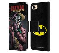Head Case Designs Officially Licensed Batman DC Comics The Killing Joke Famous Comic Book Covers Leather Wallet Case Compatible With Apple iPhone 7/8 / SE 2020 & 2022