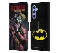 Head Case Designs Officially Licensed Batman DC Comics The Killing Joke Famous Comic Book Covers Leather Wallet Case Compatible With Samsung Galaxy A34 5G