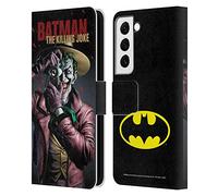 Head Case Designs Officially Licensed Batman DC Comics The Killing Joke Famous Comic Book Covers Leather Wallet Case Compatible With Samsung Galaxy S22 5G