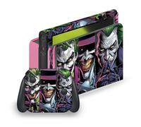Head Case Designs Officially Licensed Batman DC Comics Three Jokers Rouge Gallery Vinyl Sticker Gaming Skin Decal Cover Compatible With Nintendo Switch OLED Bundle
