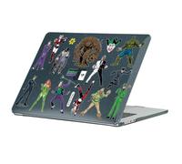 Head Case Designs Officially Licensed Batman DC Comics Villains Graphics Black Glitter Hard Crystal Armour Laptop Case compatible with MacBook Air 13.6" M2 A2681/M3 A3113/M4 A3240 2022/2024/2025