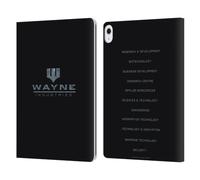 Head Case Designs Officially Licensed Batman DC Comics Wayne Industries Logo Duality Leather Wallet Case Compatible With Apple iPad Air 13 2024/2025