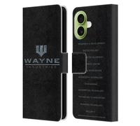 Head Case Designs Officially Licensed Batman DC Comics Wayne Industries Logo Duality Leather Wallet Case Compatible With Apple iPhone 17
