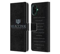 Head Case Designs Officially Licensed Batman DC Comics Wayne Industries Logo Duality Leather Wallet Case Compatible With Samsung Galaxy A07