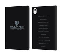 Head Case Designs Officially Licensed Batman DC Comics Wayne Industries Logo Duality Leather Wallet Case Compatible With Apple iPad Air 11 2020/2022/2024/2025