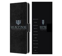 Head Case Designs Officially Licensed Batman DC Comics Wayne Industries Logo Duality Leather Wallet Case Compatible With Samsung Galaxy S25 FE