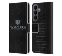 Head Case Designs Officially Licensed Batman DC Comics Wayne Industries Logo Duality Leather Wallet Case Compatible With Samsung Galaxy S26 Plus