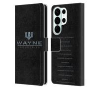 Head Case Designs Officially Licensed Batman DC Comics Wayne Industries Logo Duality Leather Wallet Case Compatible With Samsung Galaxy S26 Ultra