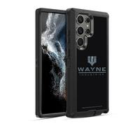 Head Case Designs Officially Licensed Batman DC Comics Wayne Industries Logo Duality Ultra-Armoured Shockproof Case [Military Grade Protection] Compatible With Samsung Galaxy S22 Ultra 5G