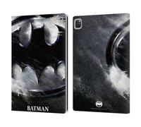 Head Case Designs Officially Licensed Batman Returns Oversized Logo Key Art Leather Wallet Case Compatible With Apple iPad Pro 12.9 2020/2021/2022