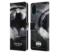Head Case Designs Officially Licensed Batman Returns Oversized Logo Key Art Leather Wallet Case Compatible With Samsung Galaxy A07