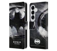 Head Case Designs Officially Licensed Batman Returns Oversized Logo Key Art Leather Wallet Case Compatible With Samsung Galaxy S26